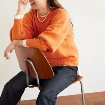 [새상품급] 레리움 22AW 폭스 울 볼륨 슬리브 니트