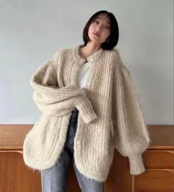 CLANE 모헤어 샤기 가디건 사이즈 2 클라네 니트