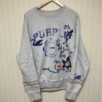 KHOKI Cross-stitch sweat shirt Oatmeal 4