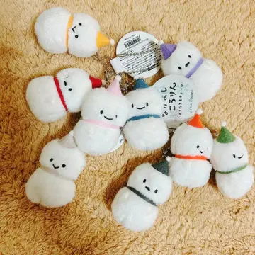 나카요시 코로린 눈사람 참 키링 9개 세트