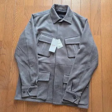 [ 미사용 새상품 ] BEAMS HEART 페이크 스웨이드 자켓 그레이