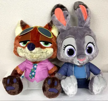 주토피아2 슈퍼 라지 봉제 인형 닉 & 주디 택 포함 미사용