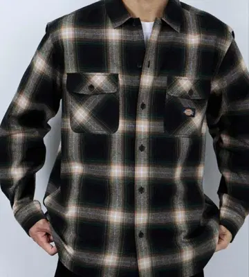 디키즈 플란넬 셔츠 체크 무늬