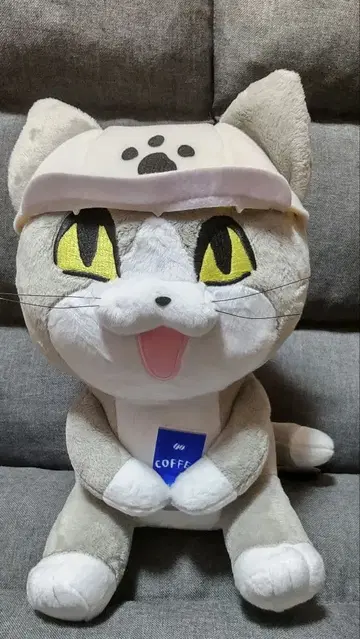 일하는 고양이 봉제 인형 세트