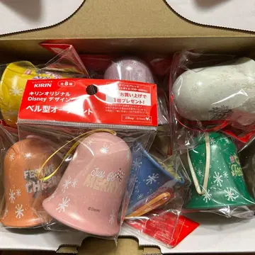 기린 디즈니 크리스마스 벨 모양 오너먼트 7종 세트