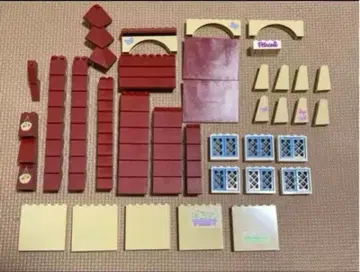 LEGO 지붕 집 창문 아치 적갈색