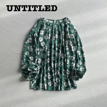 컨디션 최상 UNTITLED 언타이틀 꽃무늬 블라우스 오피스 출퇴근 복장
