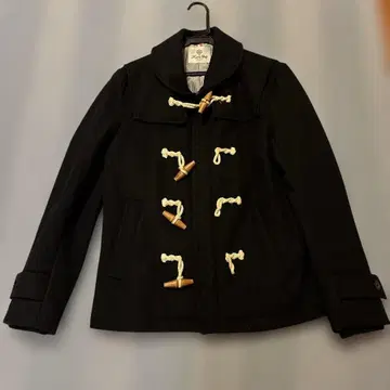 남성용 비기 네이비 더플 코트 울 혼방