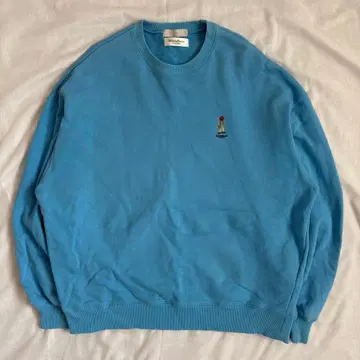 SENS OF PLACE 트레이닝복 자수 M 딥 스카이블루 심플