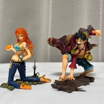 [ 2종 세트 ] 원피스 에피소드 오브 캐릭터즈 루피 나미 피규어