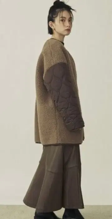 COTORICA 리버서블 자켓 브라운