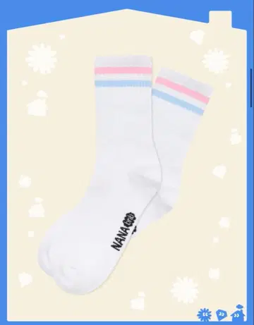 NANA bnb 스트라이프 삭스 로우셀레