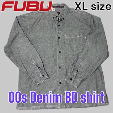 FUBU 후부 00s 데님 셔츠 버튼 다운 셔츠 XL