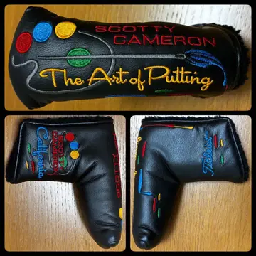 초레어 새상품급 캘리포니아 퍼터 커버 골프헤드커버 아트 오브 퍼팅 블랙