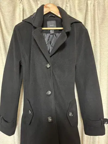 FOREVER21 블랙 피 코트 S 사이즈