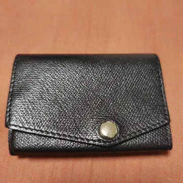 아브라사스 블랙 가죽 3단 폴더형 지갑 작은 지갑