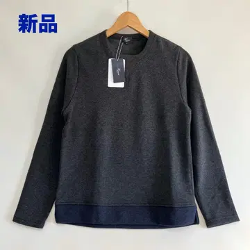 새상품 Harriss 봄버 히트 속기모 플리스 맨투맨 흑먹색 S