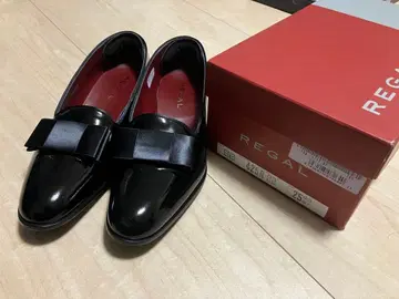 REGAL 블랙 로퍼 25.0cm