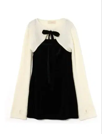 andmary Anita ribbon mini dress