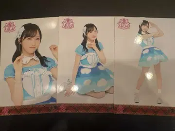 오구리 유이 AKB48 멤버 리퀘스트 동경의 의상 랜덤 브로마이드 3종
