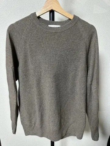 GREEN LABEL RELAXING 캐시미어 블렌드 브라운 스웨터