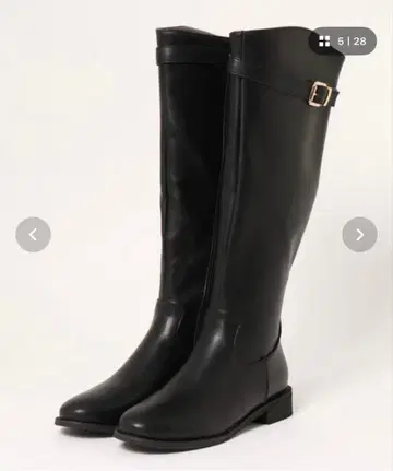 aimoha 블랙 롱 부츠 버클 포함