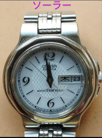 BI16 시티즌 에코 드라이브 솔라 시계 가동품 요일 날짜 벨트 프리