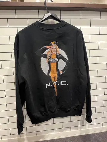 Schott CREW SWEAT 크루 스웨트 핀업걸 L