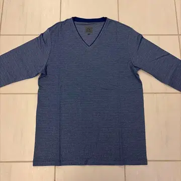 Calvin Klein V넥 긴팔 티셔츠 XL 파랑