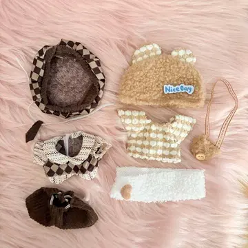 10cm 봉제 인형 의류 2벌 세트 봉제 인형 의류 무속성