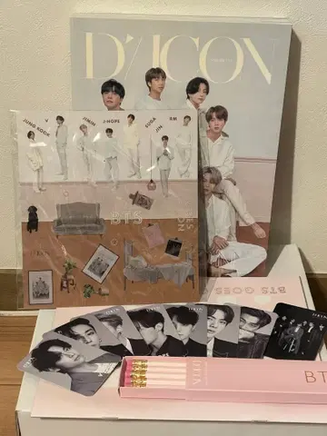 BTS D'ICON 피규어 엽서 포함