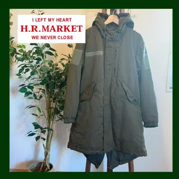 H.R.MARKET 카키 밀리터리 아우터 롱 코트