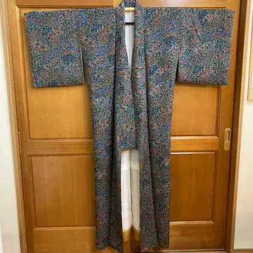 기모노 코몬 네이비 블루 그린