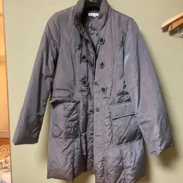 DANAPARIS 그레이 롱 기장 다운 자켓 40