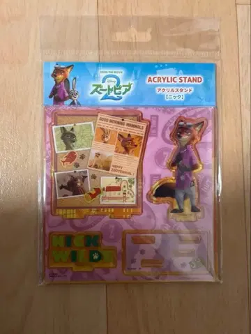 디즈니 주토피아2 아크릴 스탠드 닉 와일드