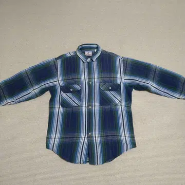 prentiss 그린과 파랑 체크 무늬 플란넬 셔츠