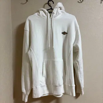 화이트 후드 부착 후드티