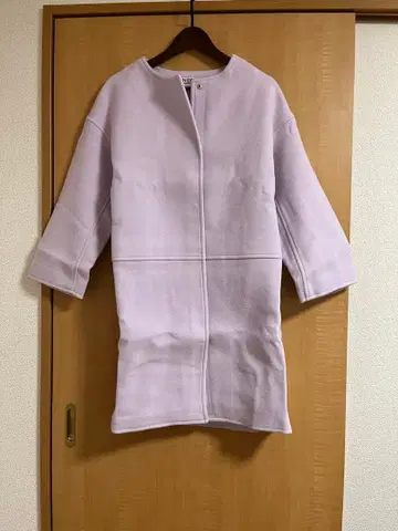 snidel 노카라 롱 코트 프리 사이즈 라벤더