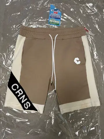 CRNS 로고 베이지 숏팬츠