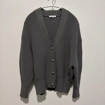 PLST 그레이 가디건 M 사이즈