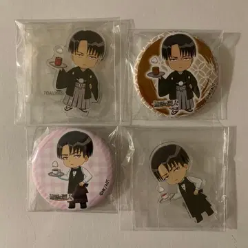 진격의 거인 캐릭터움 카페 리바이 아크릴 스탠드 캔뱃지 4