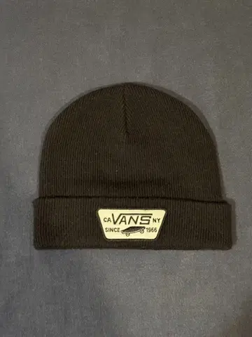 VANS 블랙 니트 모자 비니