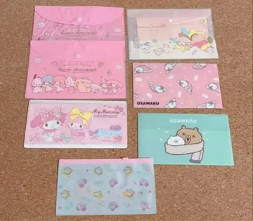 캐릭터 멀티 케이스 클리어 파일 세트 산리오 우사마루 커비
