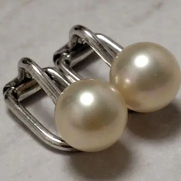 마죠리카 펄 진주 귀찌 액세서리 925 각인 여성용