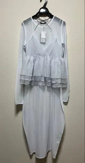 새상품 토끼 온라인 SORIN 시스루 시어 원피스 세트