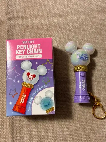 디즈니 스토어 시크릿 응원봉 키체인 스티치