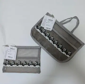 치카자와 레이스 메쉬 파우치 2종 팬더