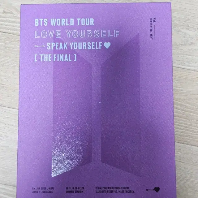 bts 방탄소년단 럽유셀 스픽콘 파이널 DVD