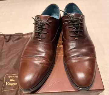 Vanger 브라운 가죽 드레스 슈즈