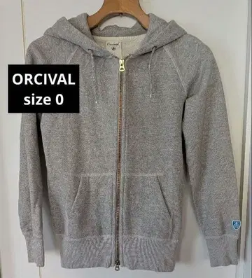 새상품급 오르치발 후드티 풀 집업 후디 그레이 사이즈 0